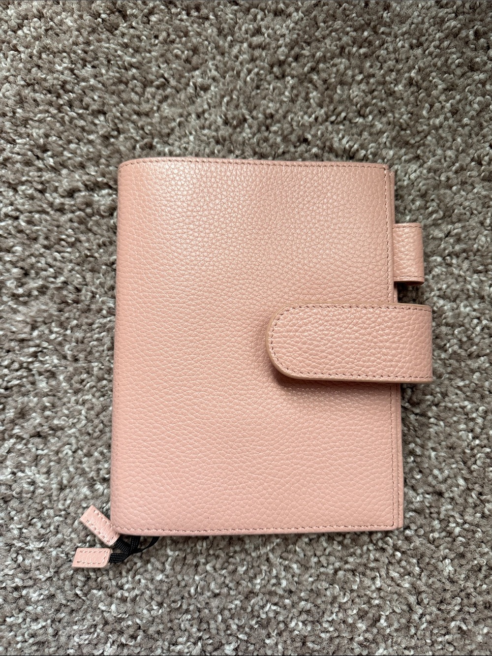 Moterm A6 Pink Pebbled Leather Planner Cover